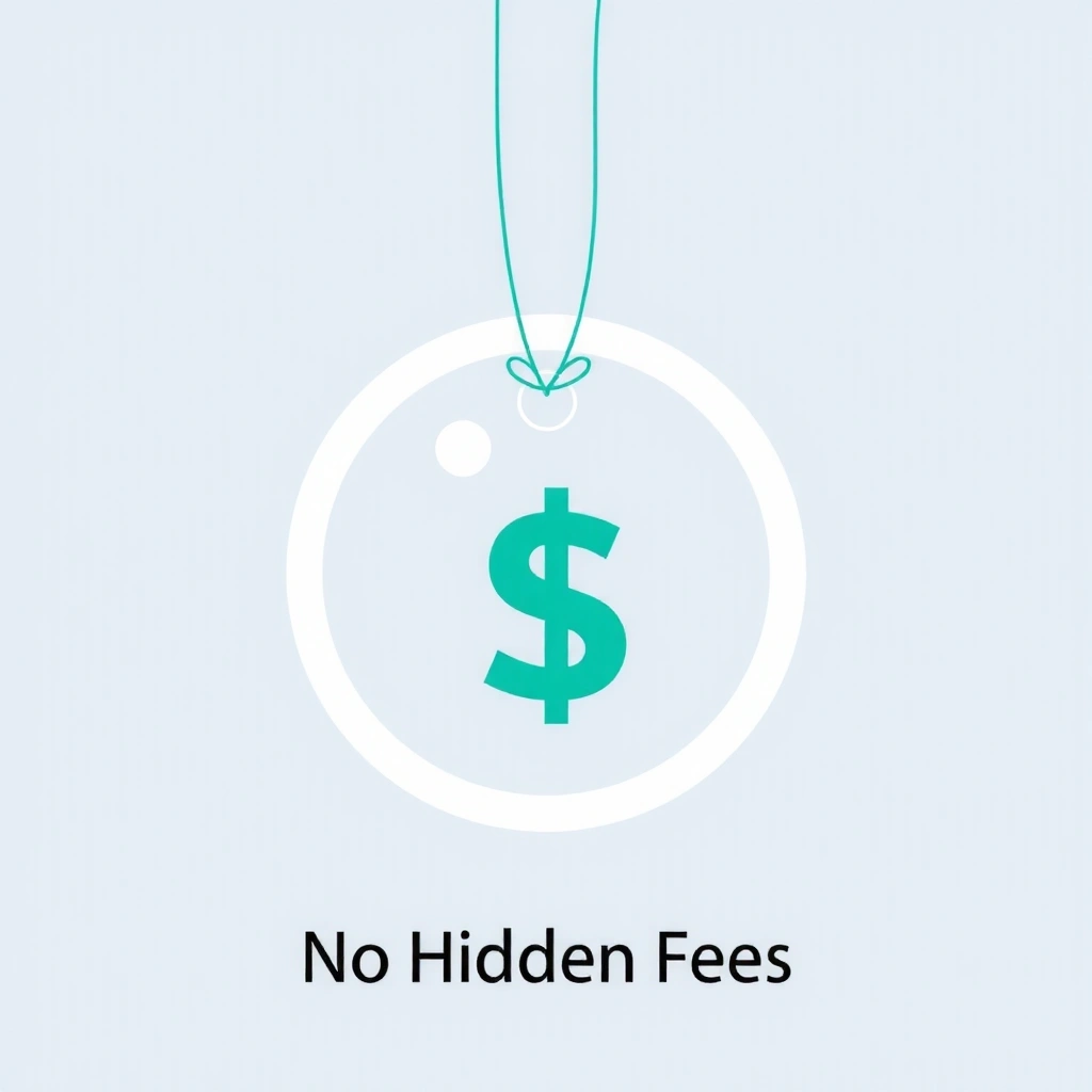 Icon representing no hidden fees