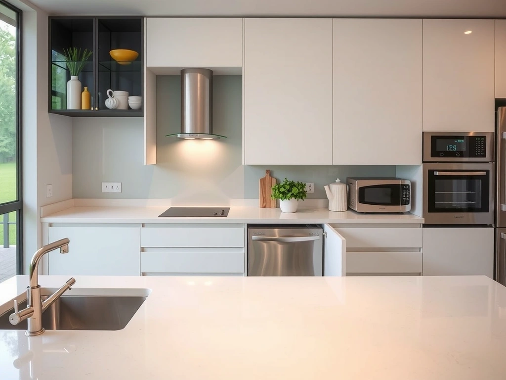 After: Spotless kitchen